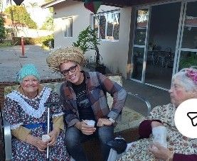 Festa junina com residentes